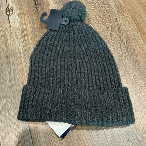 RALPH LAUREN POLO Winter Wool Ski POM POM BIG PONY HAT Gray - Picture 4 of 5